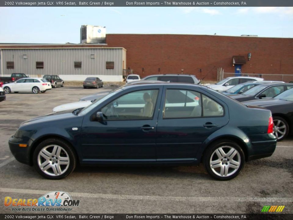 2002 Volkswagen Jetta GLX  VR6 Sedan Baltic Green / Beige Photo #8
