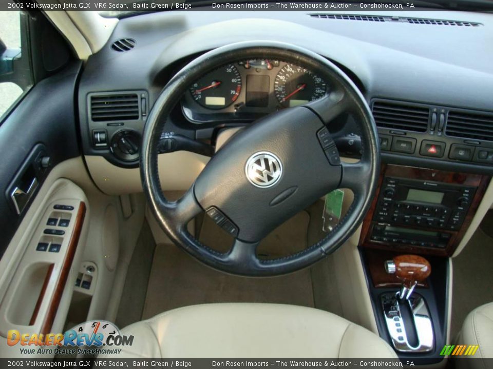 2002 Volkswagen Jetta GLX  VR6 Sedan Baltic Green / Beige Photo #22