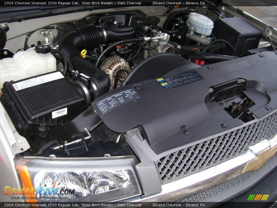 2004 Chevrolet Silverado 1500 Regular Cab Silver Birch Metallic / Dark Charcoal Photo #20