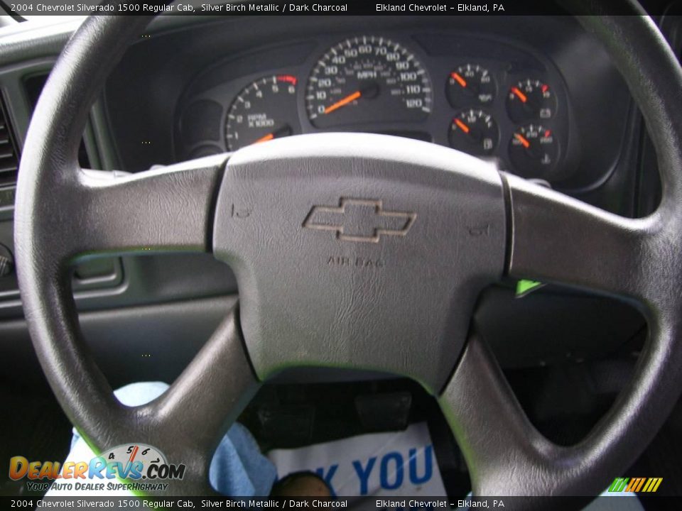 2004 Chevrolet Silverado 1500 Regular Cab Silver Birch Metallic / Dark Charcoal Photo #33