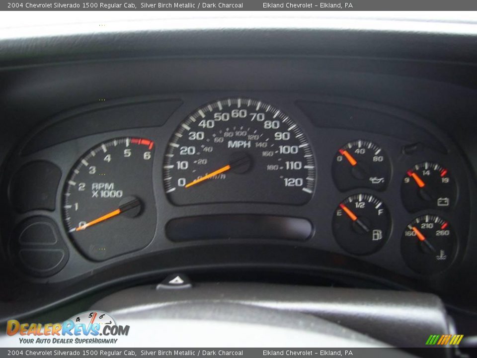 2004 Chevrolet Silverado 1500 Regular Cab Silver Birch Metallic / Dark Charcoal Photo #34