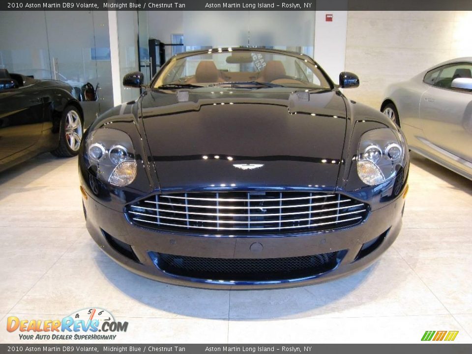 2010 Aston Martin DB9 Volante Midnight Blue / Chestnut Tan Photo #2