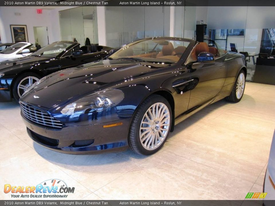 2010 Aston Martin DB9 Volante Midnight Blue / Chestnut Tan Photo #3