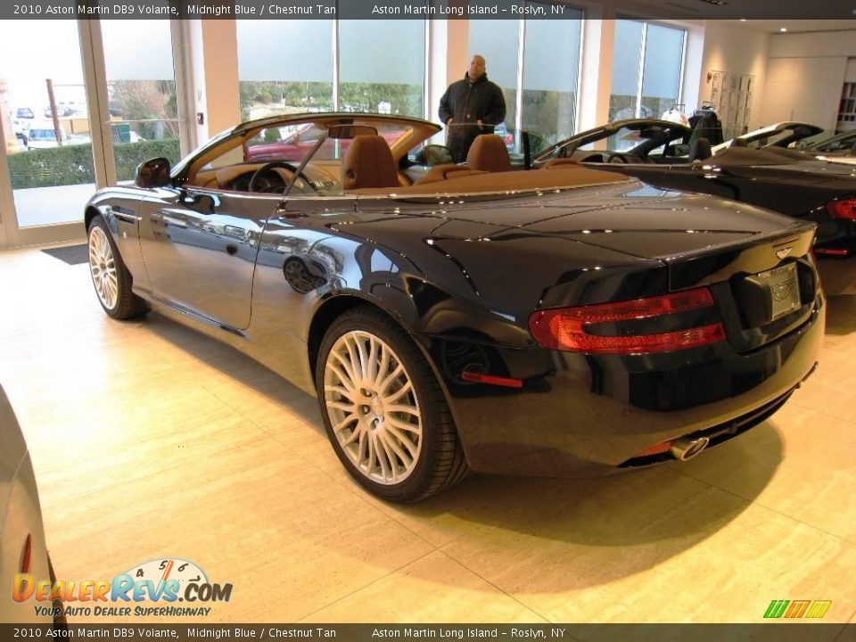 2010 Aston Martin DB9 Volante Midnight Blue / Chestnut Tan Photo #4