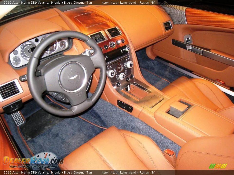 2010 Aston Martin DB9 Volante Midnight Blue / Chestnut Tan Photo #7