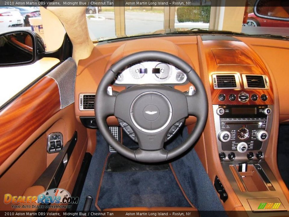 2010 Aston Martin DB9 Volante Midnight Blue / Chestnut Tan Photo #9