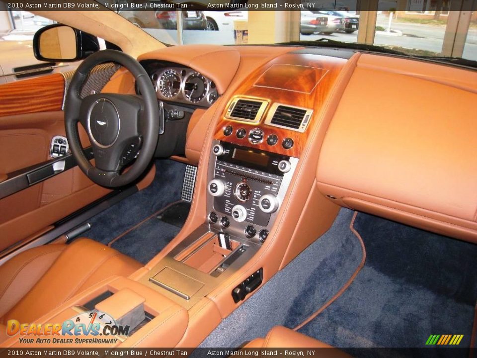 2010 Aston Martin DB9 Volante Midnight Blue / Chestnut Tan Photo #10