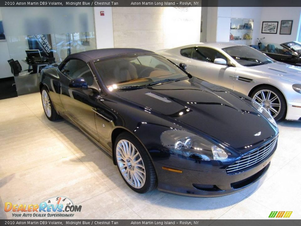 2010 Aston Martin DB9 Volante Midnight Blue / Chestnut Tan Photo #12