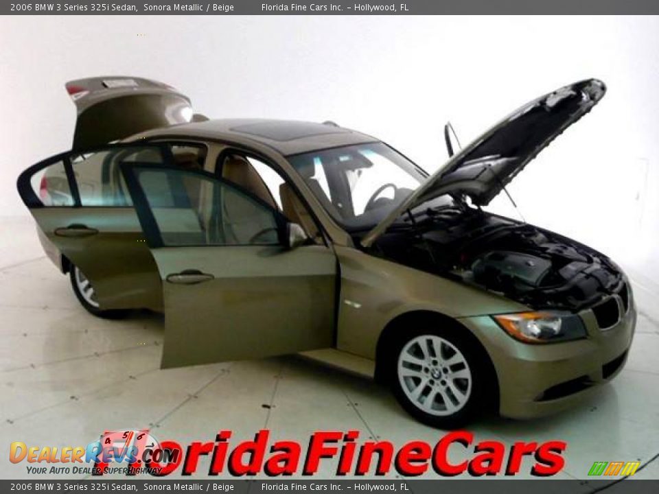 2006 BMW 3 Series 325i Sedan Sonora Metallic / Beige Photo #7