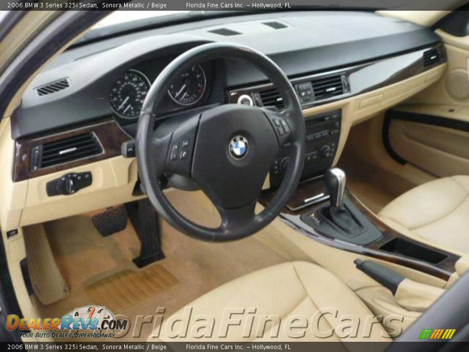 2006 BMW 3 Series 325i Sedan Sonora Metallic / Beige Photo #12