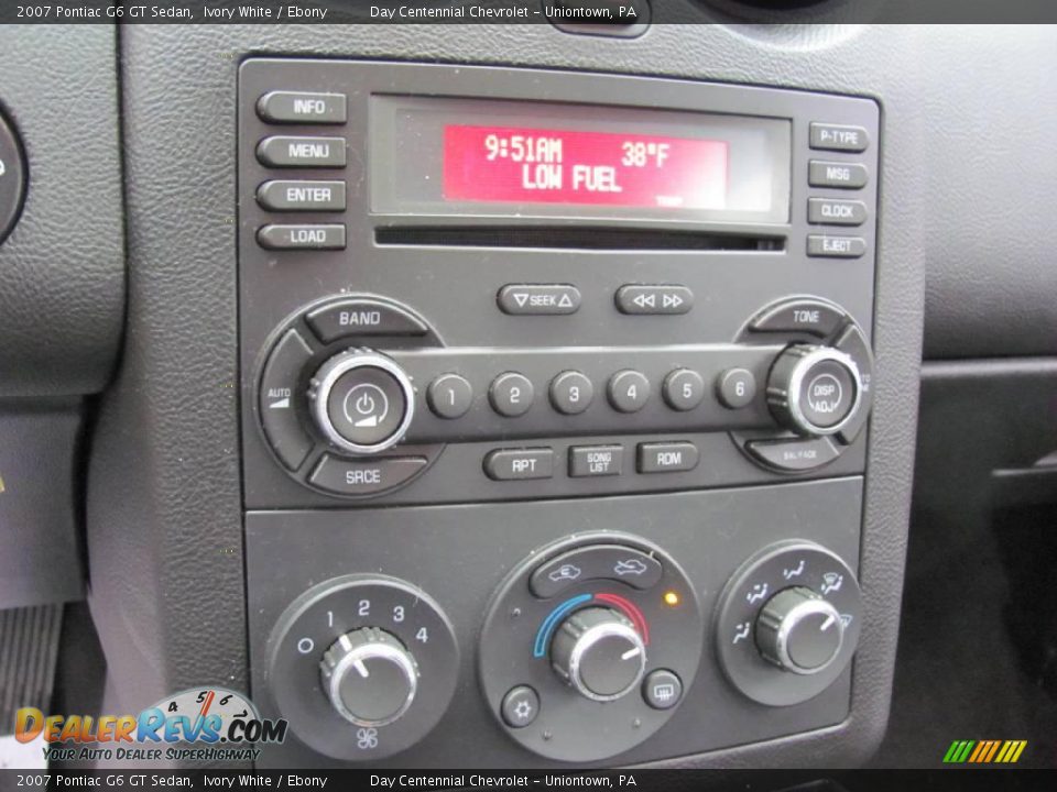 2007 Pontiac G6 GT Sedan Ivory White / Ebony Photo #11