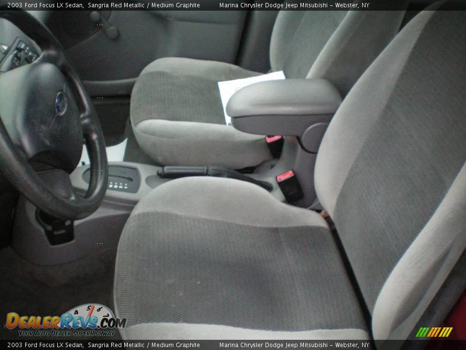 2003 Ford Focus LX Sedan Sangria Red Metallic / Medium Graphite Photo #2