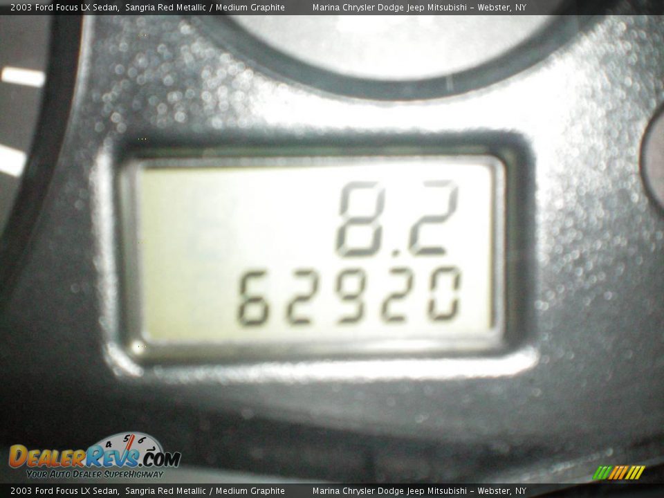 2003 Ford Focus LX Sedan Sangria Red Metallic / Medium Graphite Photo #22
