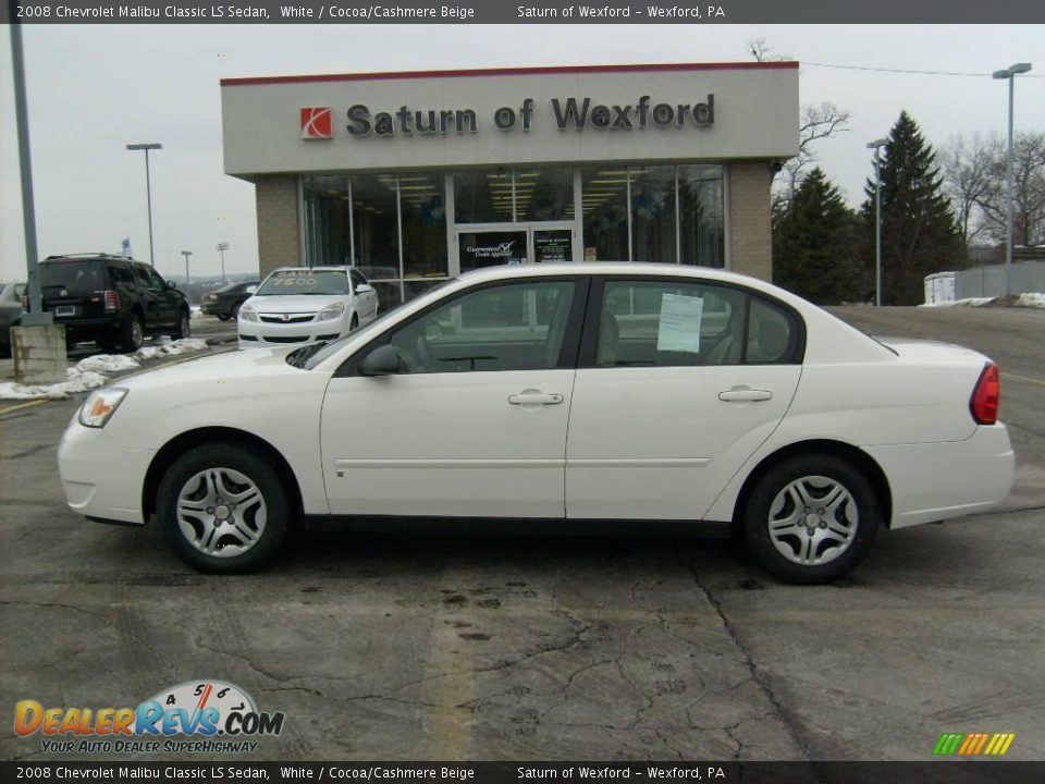 2008 Chevrolet Malibu Classic LS Sedan White / Cocoa/Cashmere Beige Photo #1