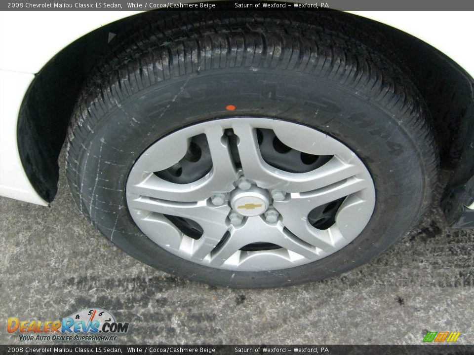 2008 Chevrolet Malibu Classic LS Sedan White / Cocoa/Cashmere Beige Photo #9