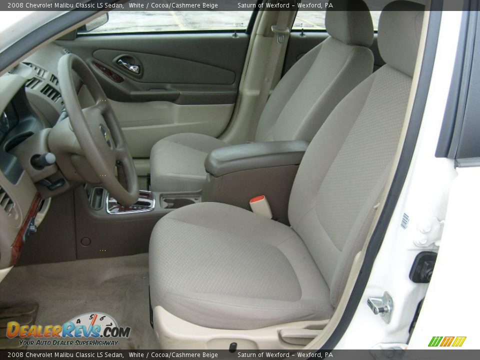 2008 Chevrolet Malibu Classic LS Sedan White / Cocoa/Cashmere Beige Photo #10