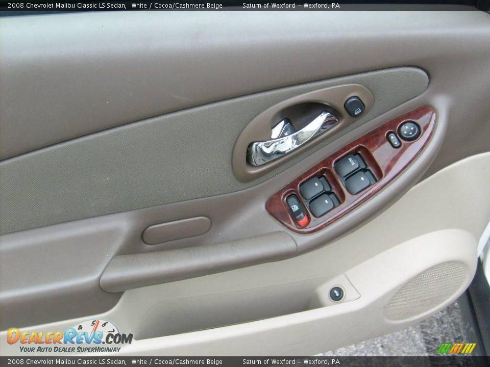 2008 Chevrolet Malibu Classic LS Sedan White / Cocoa/Cashmere Beige Photo #12