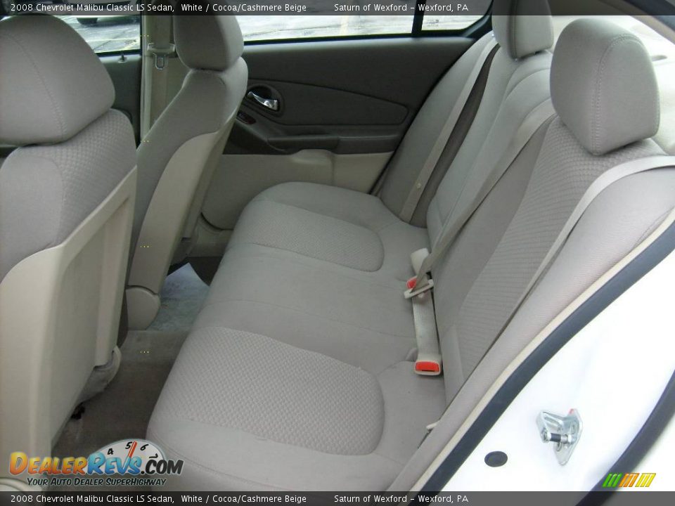 2008 Chevrolet Malibu Classic LS Sedan White / Cocoa/Cashmere Beige Photo #13