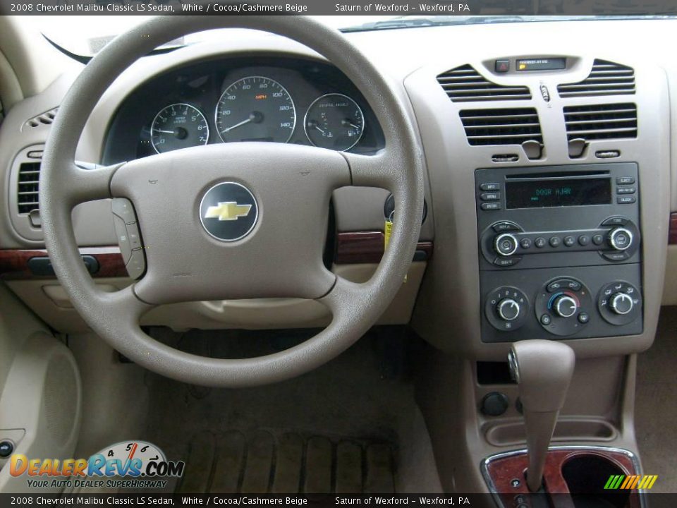 2008 Chevrolet Malibu Classic LS Sedan White / Cocoa/Cashmere Beige Photo #14
