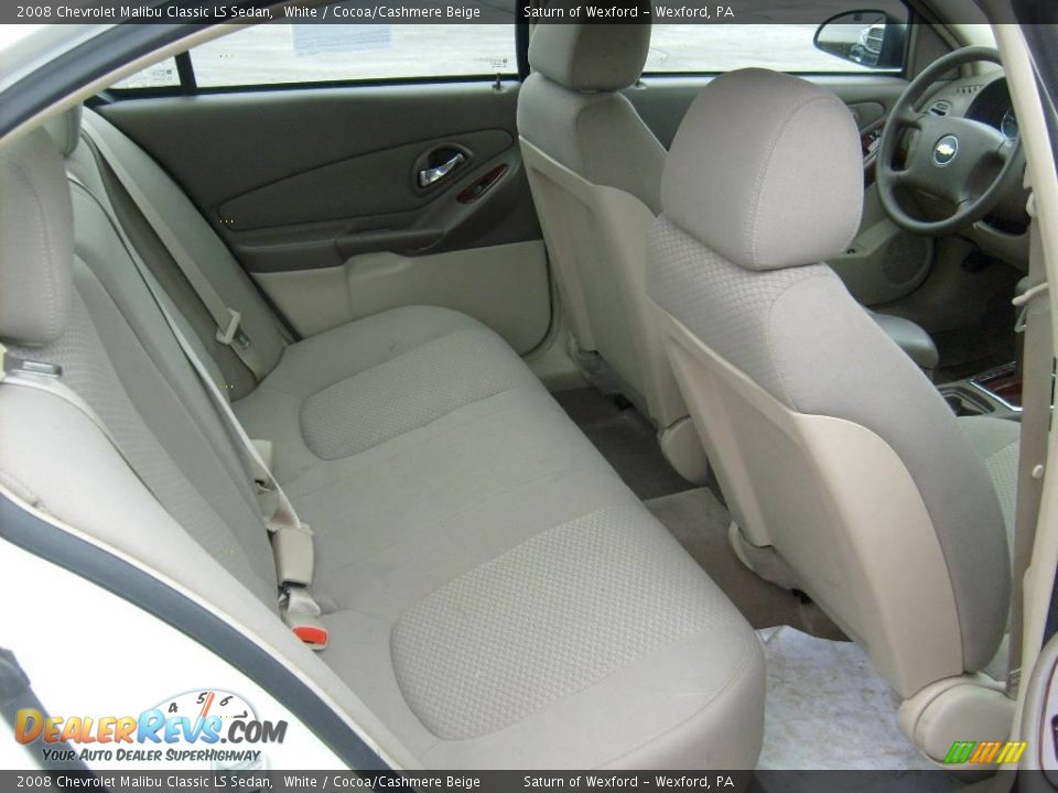 2008 Chevrolet Malibu Classic LS Sedan White / Cocoa/Cashmere Beige Photo #16