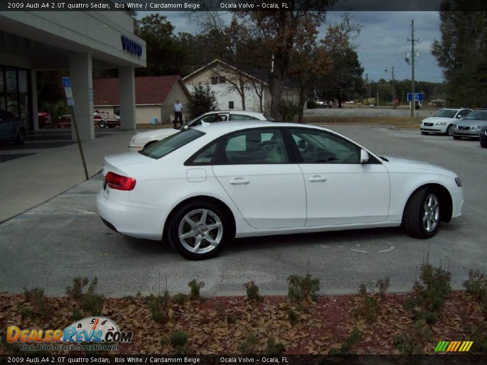 2009 Audi A4 2.0T quattro Sedan Ibis White / Cardamom Beige Photo #9