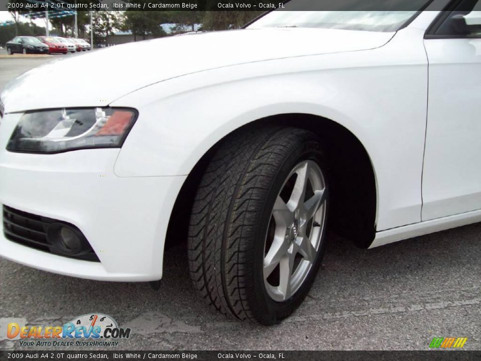 2009 Audi A4 2.0T quattro Sedan Ibis White / Cardamom Beige Photo #12