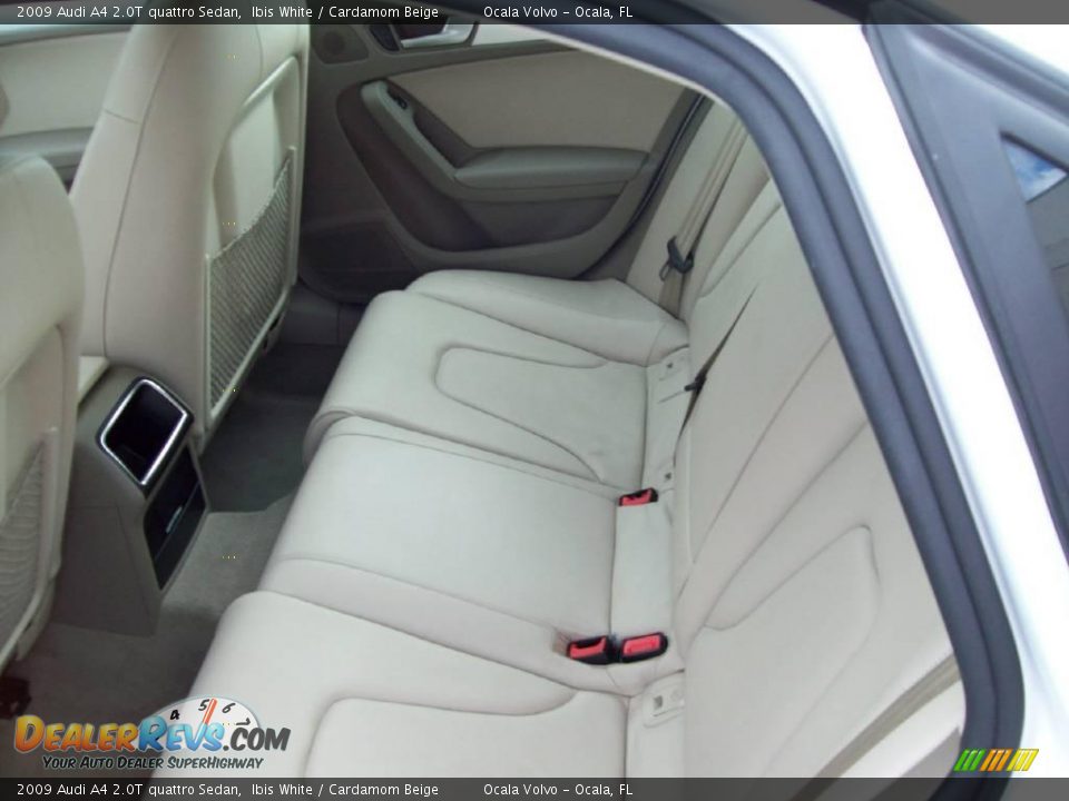 2009 Audi A4 2.0T quattro Sedan Ibis White / Cardamom Beige Photo #16