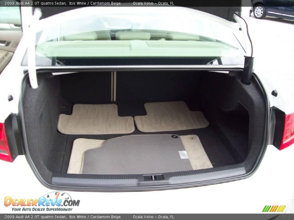 2009 Audi A4 2.0T quattro Sedan Ibis White / Cardamom Beige Photo #17