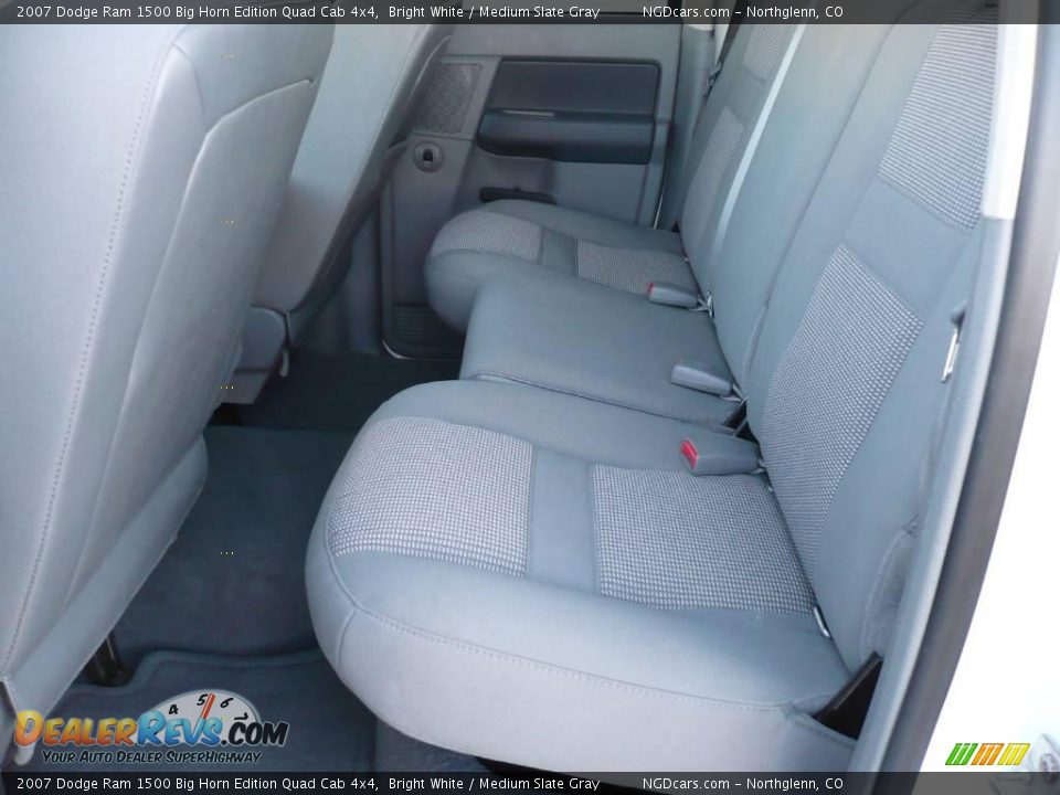 2007 Dodge Ram 1500 Big Horn Edition Quad Cab 4x4 Bright White / Medium Slate Gray Photo #11