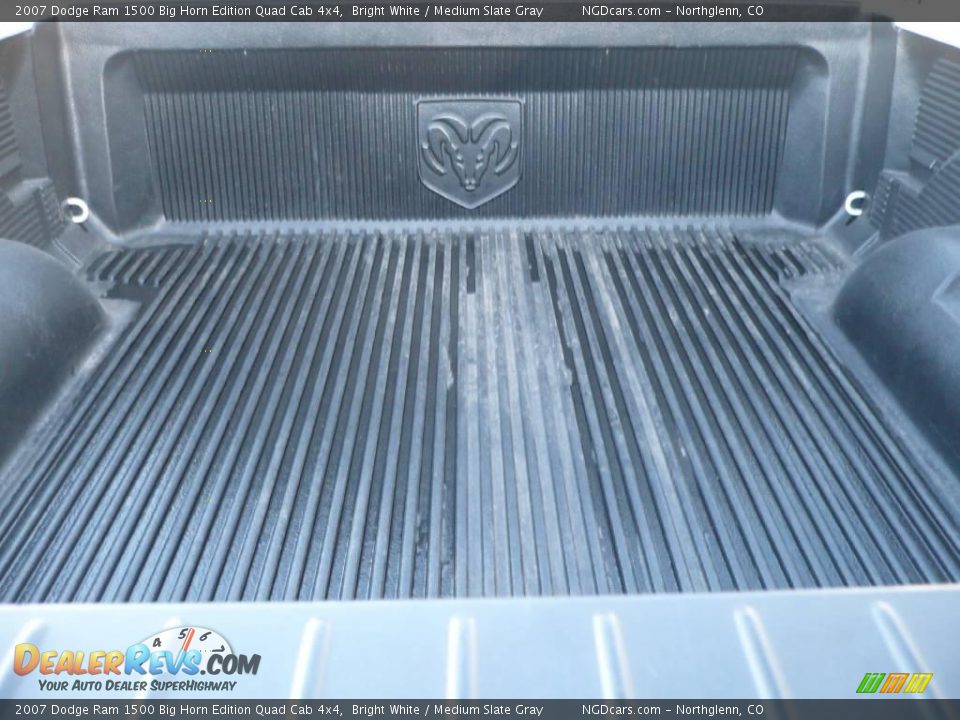 2007 Dodge Ram 1500 Big Horn Edition Quad Cab 4x4 Bright White / Medium Slate Gray Photo #12