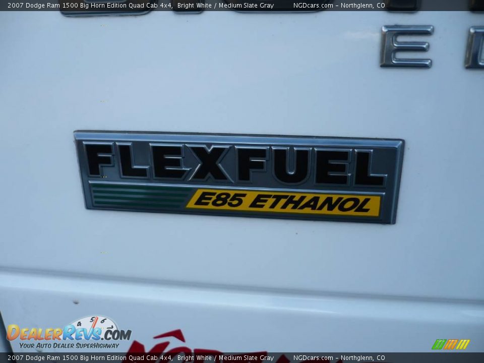 2007 Dodge Ram 1500 Big Horn Edition Quad Cab 4x4 Bright White / Medium Slate Gray Photo #13