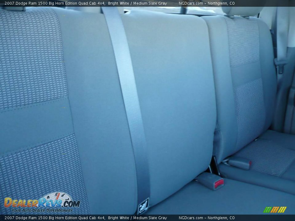 2007 Dodge Ram 1500 Big Horn Edition Quad Cab 4x4 Bright White / Medium Slate Gray Photo #15