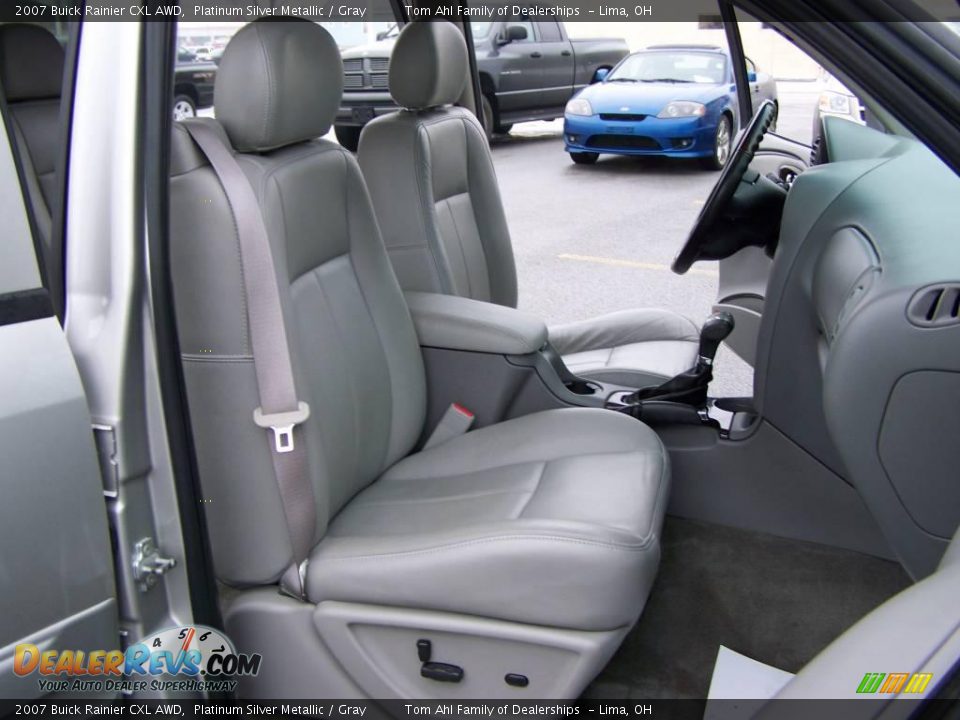 2007 Buick Rainier CXL AWD Platinum Silver Metallic / Gray Photo #16