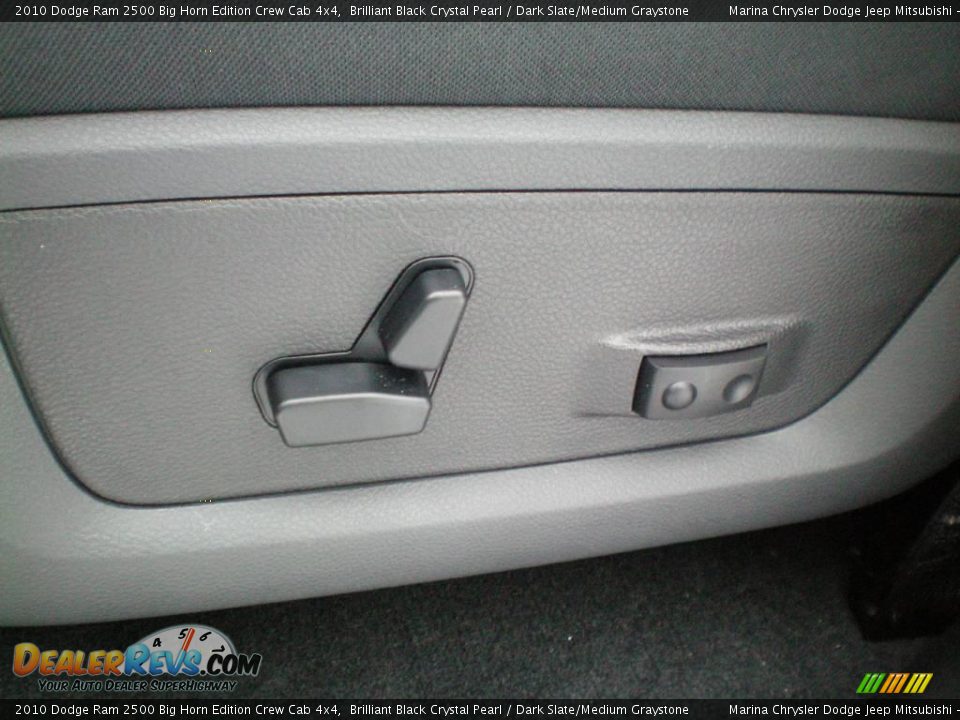 2010 Dodge Ram 2500 Big Horn Edition Crew Cab 4x4 Brilliant Black Crystal Pearl / Dark Slate/Medium Graystone Photo #3