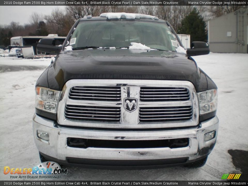 2010 Dodge Ram 2500 Big Horn Edition Crew Cab 4x4 Brilliant Black Crystal Pearl / Dark Slate/Medium Graystone Photo #13