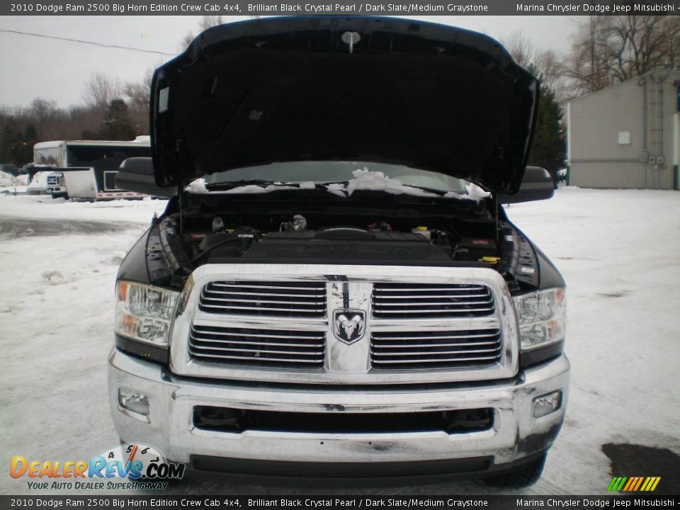 2010 Dodge Ram 2500 Big Horn Edition Crew Cab 4x4 Brilliant Black Crystal Pearl / Dark Slate/Medium Graystone Photo #14