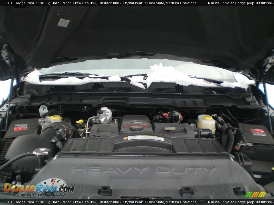 2010 Dodge Ram 2500 Big Horn Edition Crew Cab 4x4 Brilliant Black Crystal Pearl / Dark Slate/Medium Graystone Photo #15