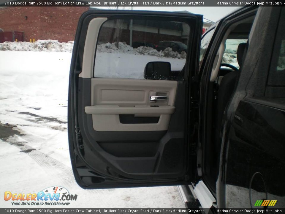 2010 Dodge Ram 2500 Big Horn Edition Crew Cab 4x4 Brilliant Black Crystal Pearl / Dark Slate/Medium Graystone Photo #17