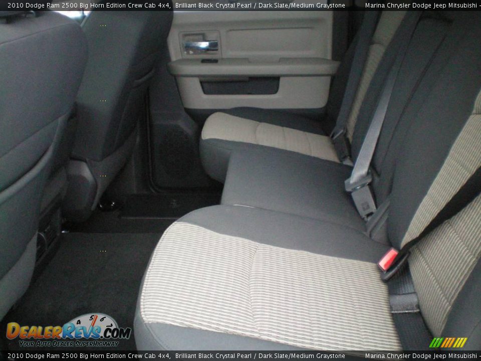 2010 Dodge Ram 2500 Big Horn Edition Crew Cab 4x4 Brilliant Black Crystal Pearl / Dark Slate/Medium Graystone Photo #18