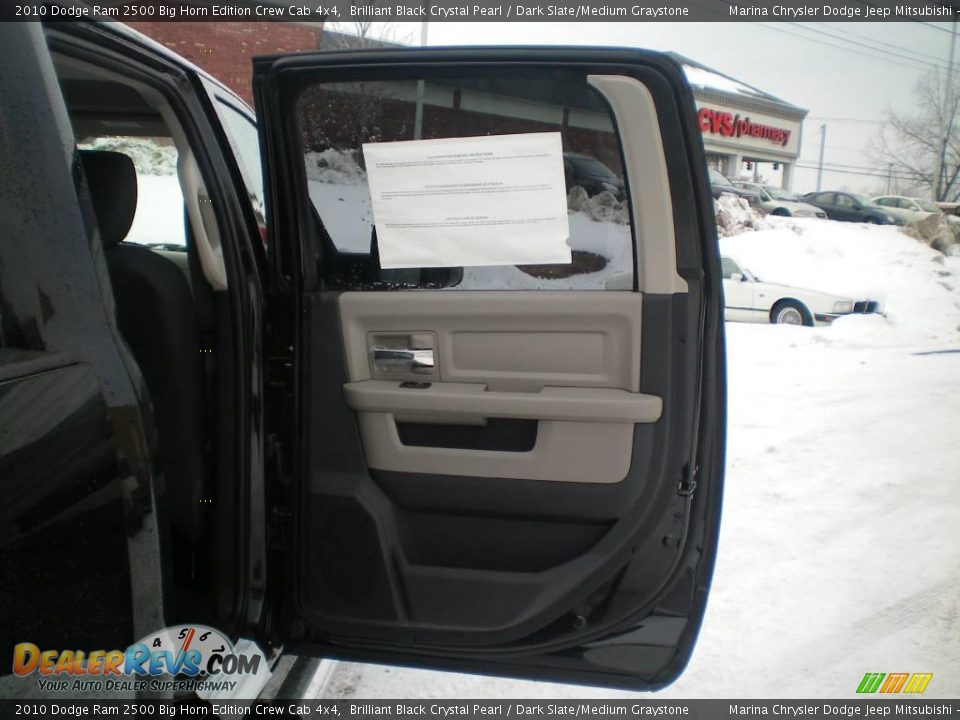 2010 Dodge Ram 2500 Big Horn Edition Crew Cab 4x4 Brilliant Black Crystal Pearl / Dark Slate/Medium Graystone Photo #19