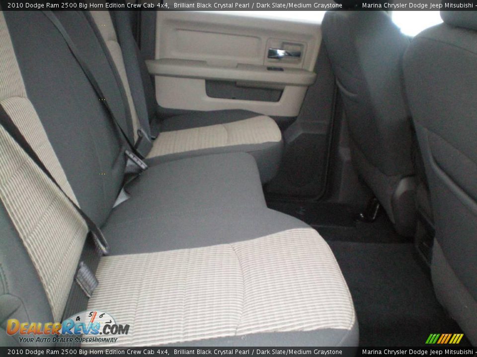 2010 Dodge Ram 2500 Big Horn Edition Crew Cab 4x4 Brilliant Black Crystal Pearl / Dark Slate/Medium Graystone Photo #20