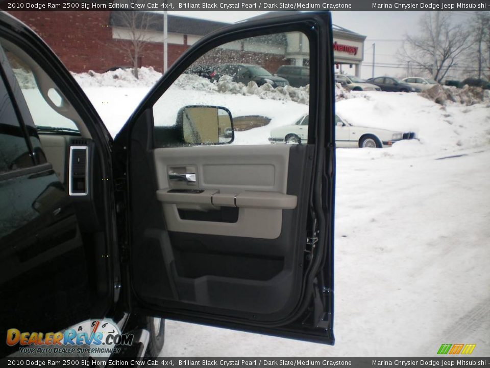 2010 Dodge Ram 2500 Big Horn Edition Crew Cab 4x4 Brilliant Black Crystal Pearl / Dark Slate/Medium Graystone Photo #21
