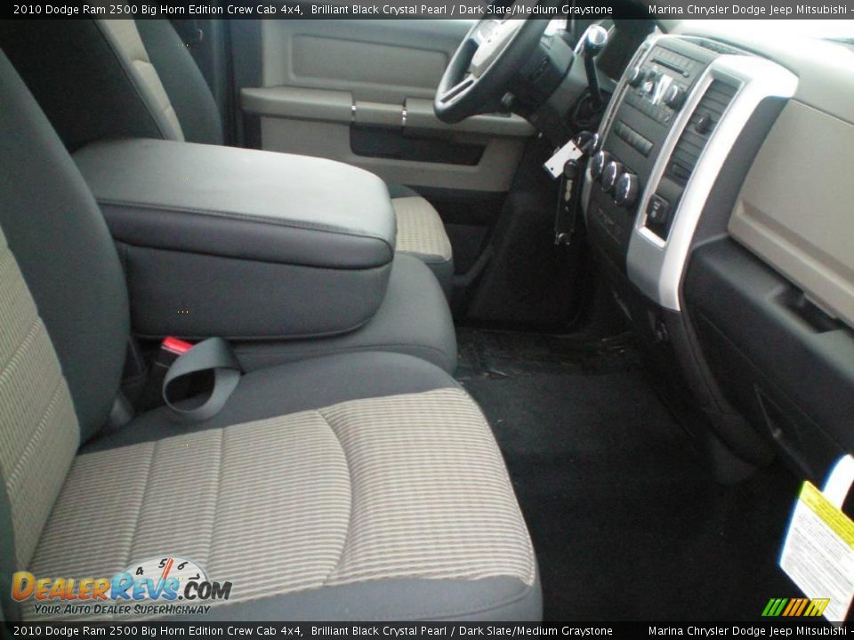 2010 Dodge Ram 2500 Big Horn Edition Crew Cab 4x4 Brilliant Black Crystal Pearl / Dark Slate/Medium Graystone Photo #22
