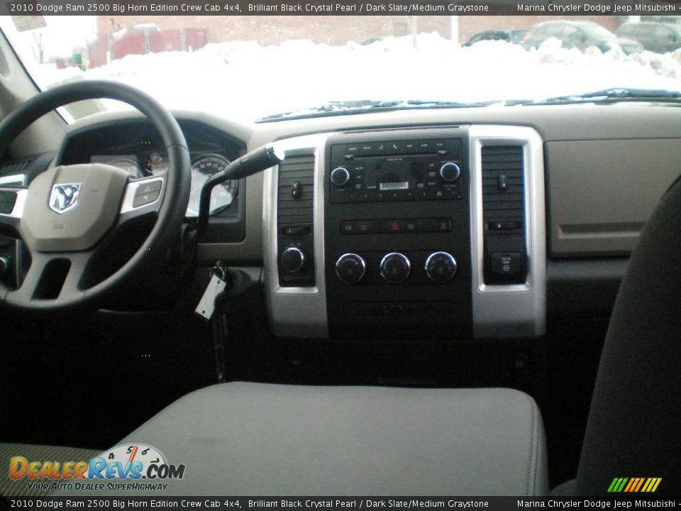 2010 Dodge Ram 2500 Big Horn Edition Crew Cab 4x4 Brilliant Black Crystal Pearl / Dark Slate/Medium Graystone Photo #23