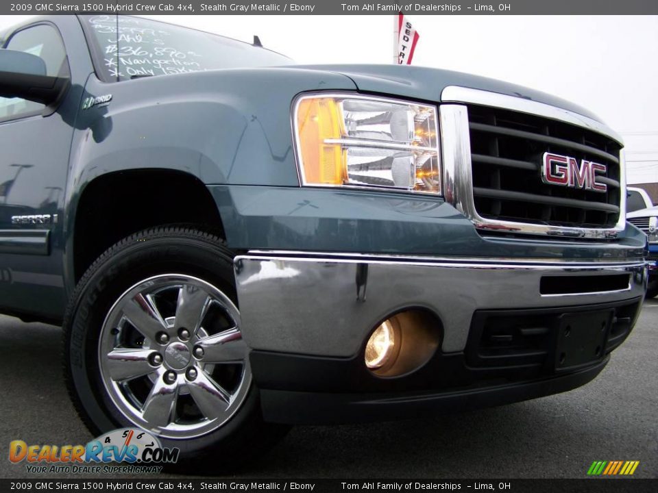 2009 GMC Sierra 1500 Hybrid Crew Cab 4x4 Stealth Gray Metallic / Ebony Photo #2
