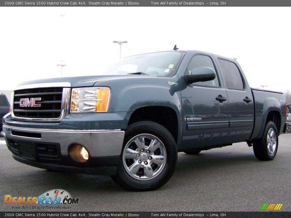 2009 GMC Sierra 1500 Hybrid Crew Cab 4x4 Stealth Gray Metallic / Ebony Photo #5