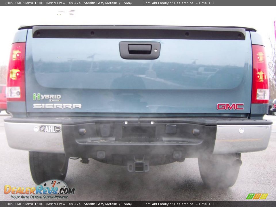 2009 GMC Sierra 1500 Hybrid Crew Cab 4x4 Stealth Gray Metallic / Ebony Photo #7