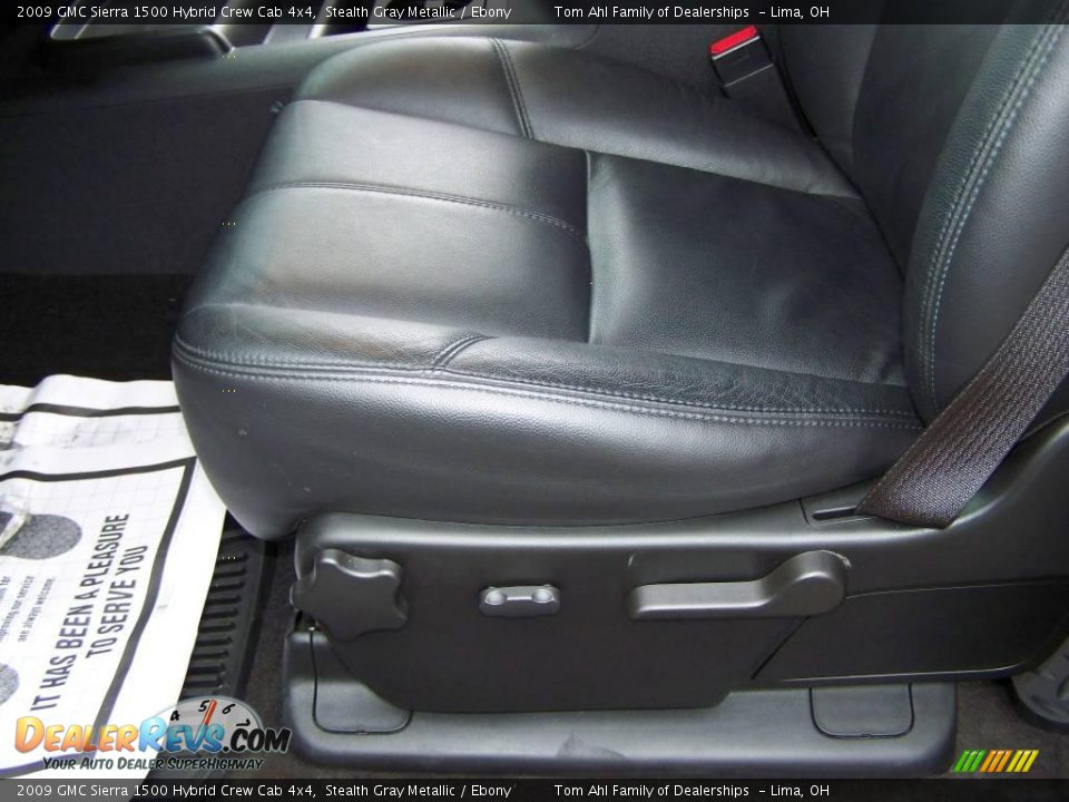 2009 GMC Sierra 1500 Hybrid Crew Cab 4x4 Stealth Gray Metallic / Ebony Photo #14