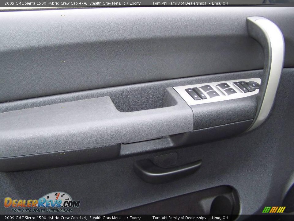2009 GMC Sierra 1500 Hybrid Crew Cab 4x4 Stealth Gray Metallic / Ebony Photo #15