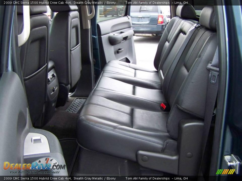 2009 GMC Sierra 1500 Hybrid Crew Cab 4x4 Stealth Gray Metallic / Ebony Photo #16